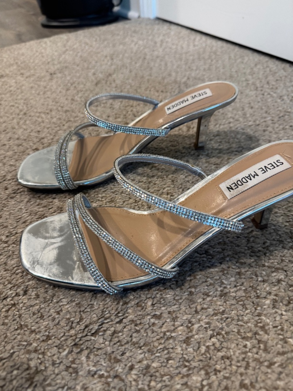 Steve Madden Rhinestone Kitten Heels